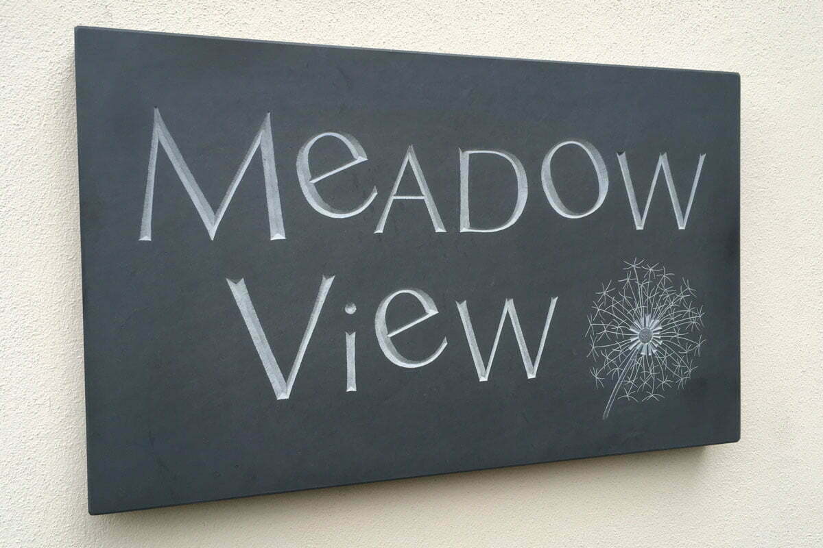 House Slate Sign for Meadow